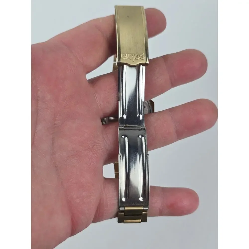 Vintage Wittnauer Polara led Gold Filled/Plated Men's Watch w/ box -not working